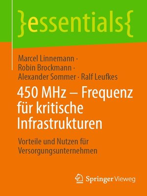 cover image of 450 MHz – Frequenz für kritische Infrastrukturen